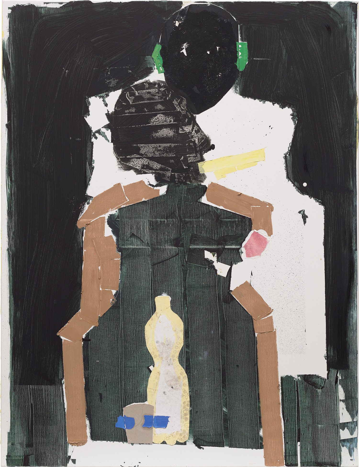 Magnus Plessen — Zwei Figuren mit Flasche und Glas