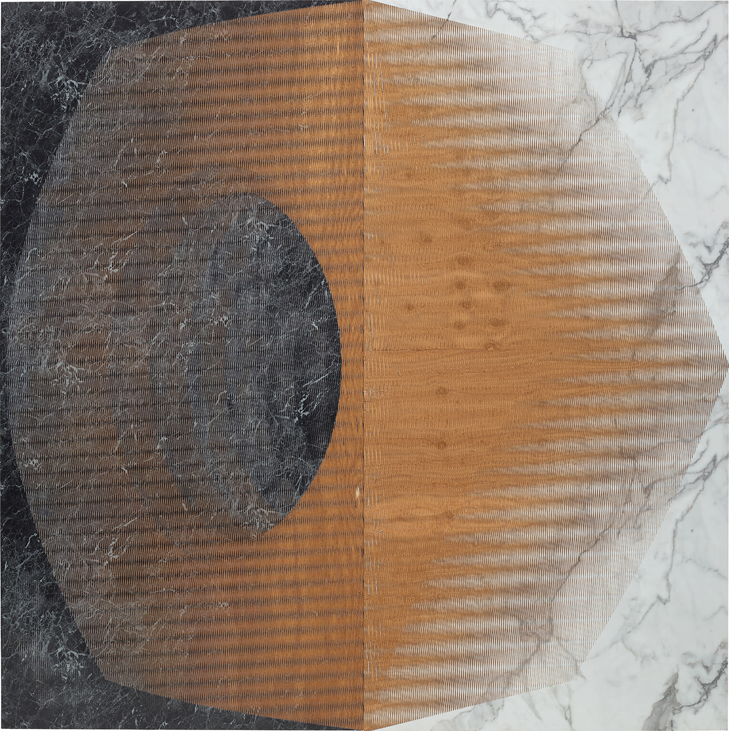 high pressure laminate on plywood, in 2 parts