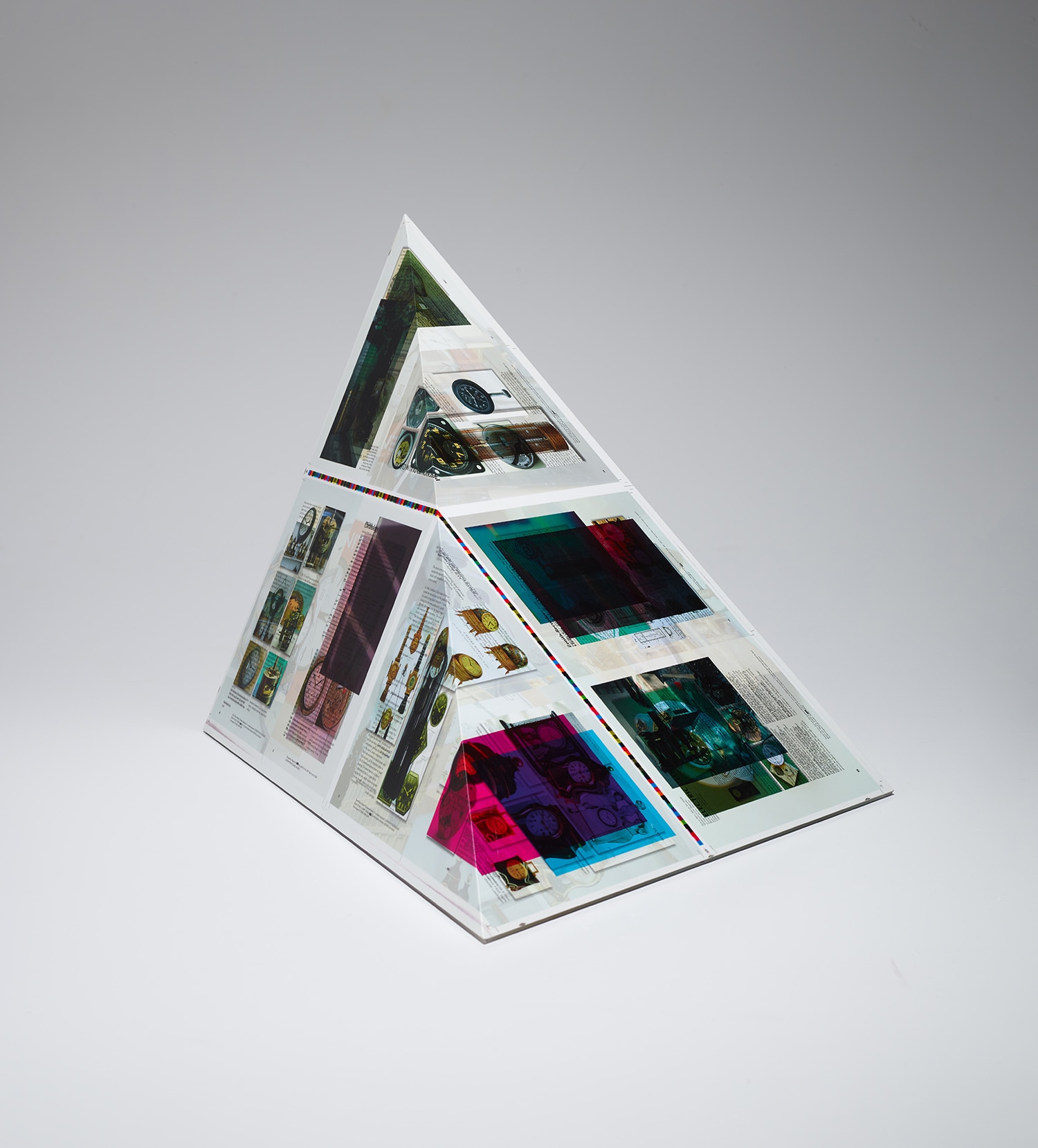 Make-Ready 1: Uncut Signature [Walead Beshty: Selected Correspondences 2001-2010, Bologna: Damiani Editore, 2010, Grafiche Damiani, Bologna, Italy, July 4-6, 2010], 90° Bend, 30° Diagonal/ 150° Antidiagonal Bisection