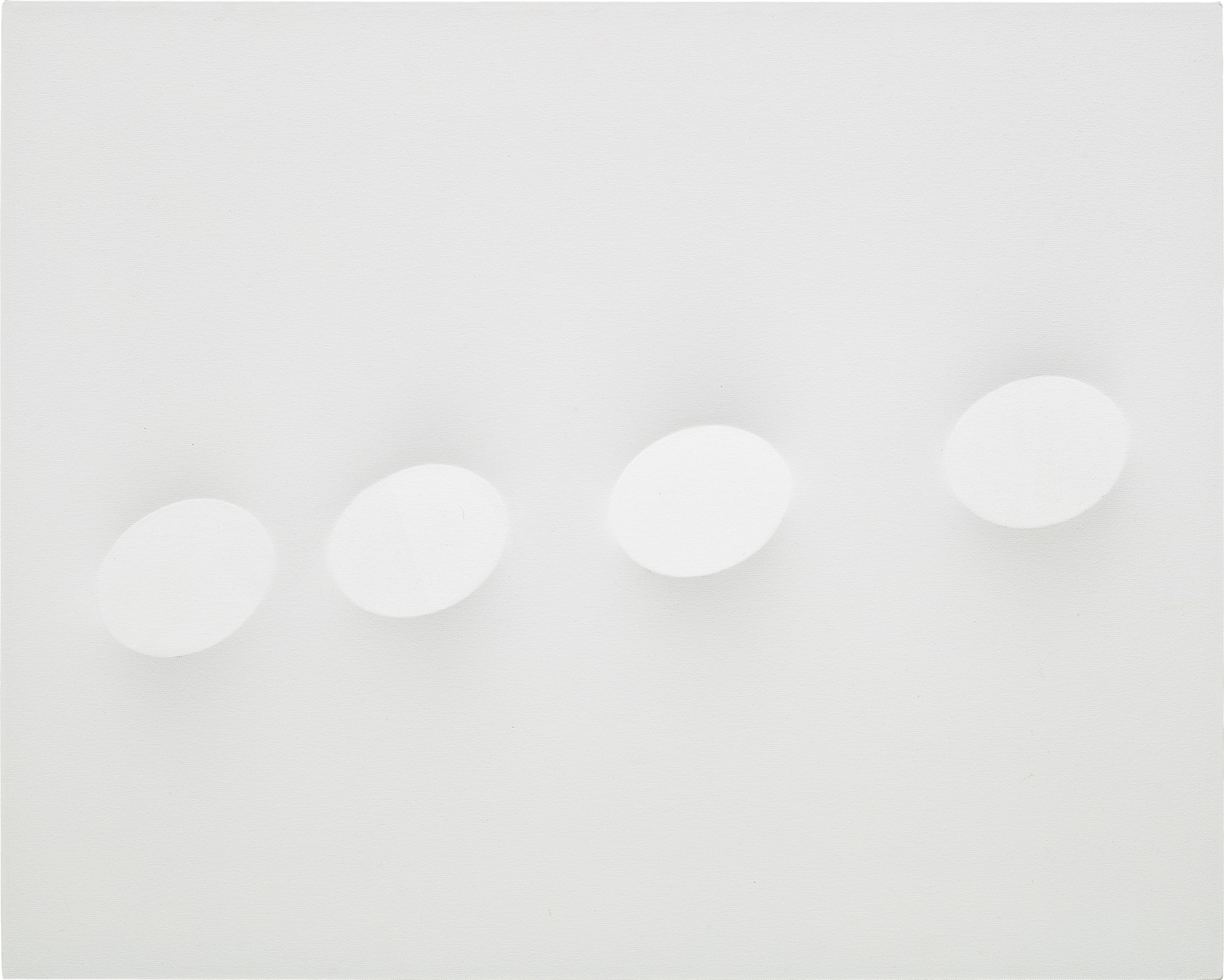 Turi Simeti — 4 ovali bianchi