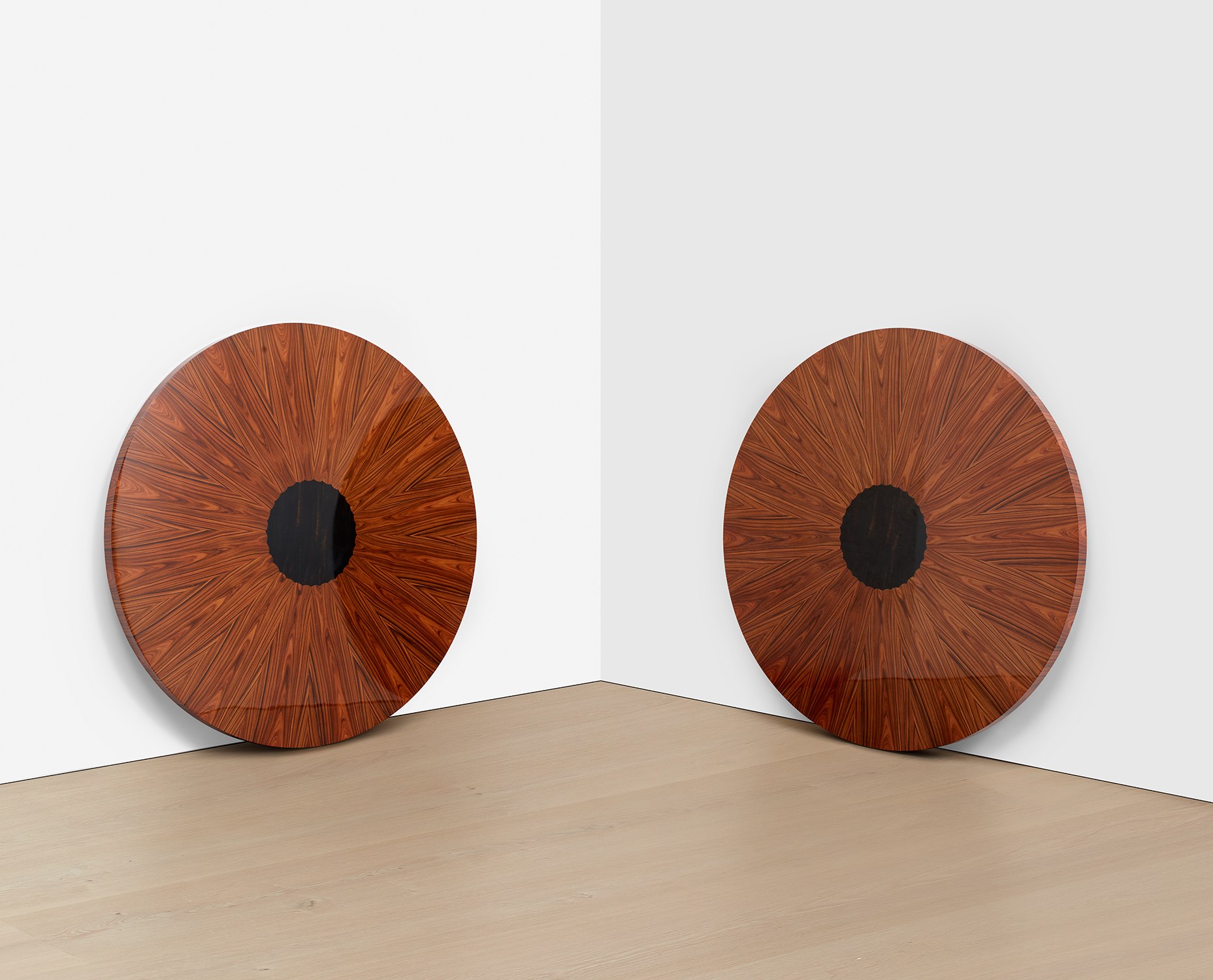 Piotr Uklański — inlaid wooden veneer panel, in 2 parts