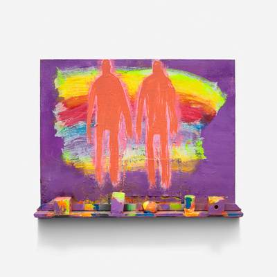 Shelf Men with Rainbow