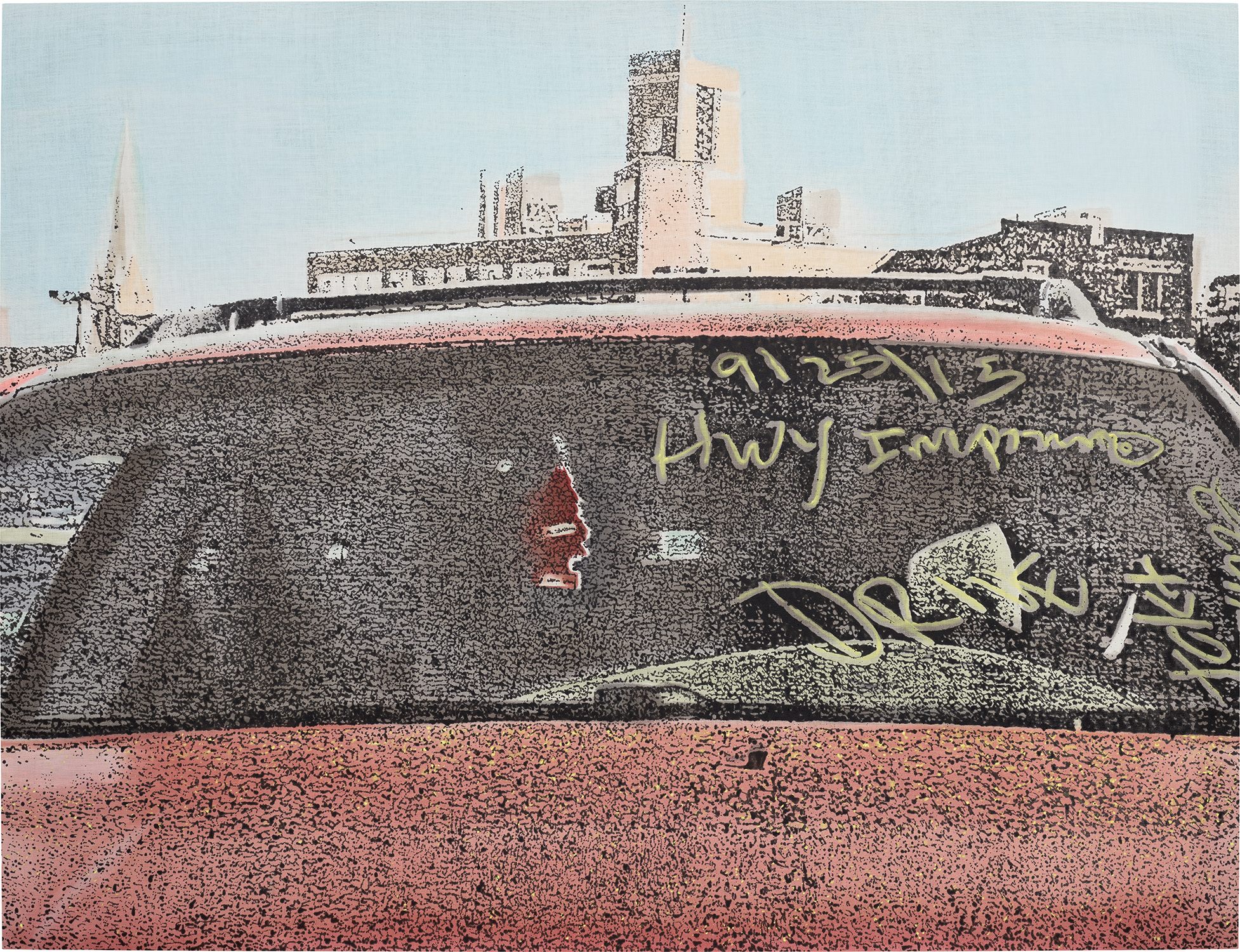 Nate Lowman — Red Car, Brooklyn