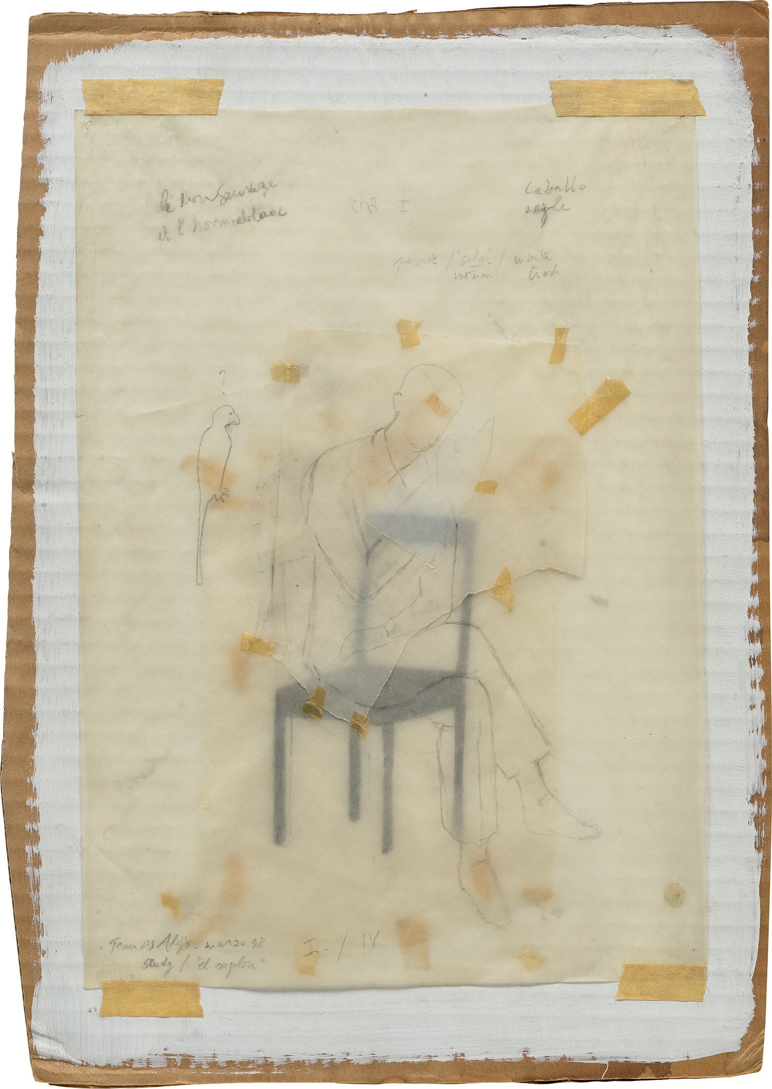 Francis Alÿs — Study for "El Soplon"