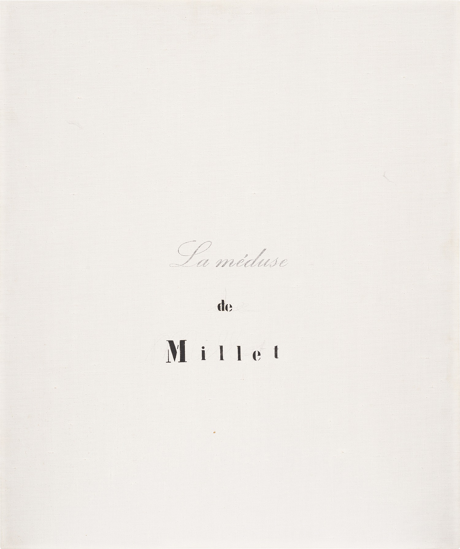Marcel Broodthaers — La méduse de Millet