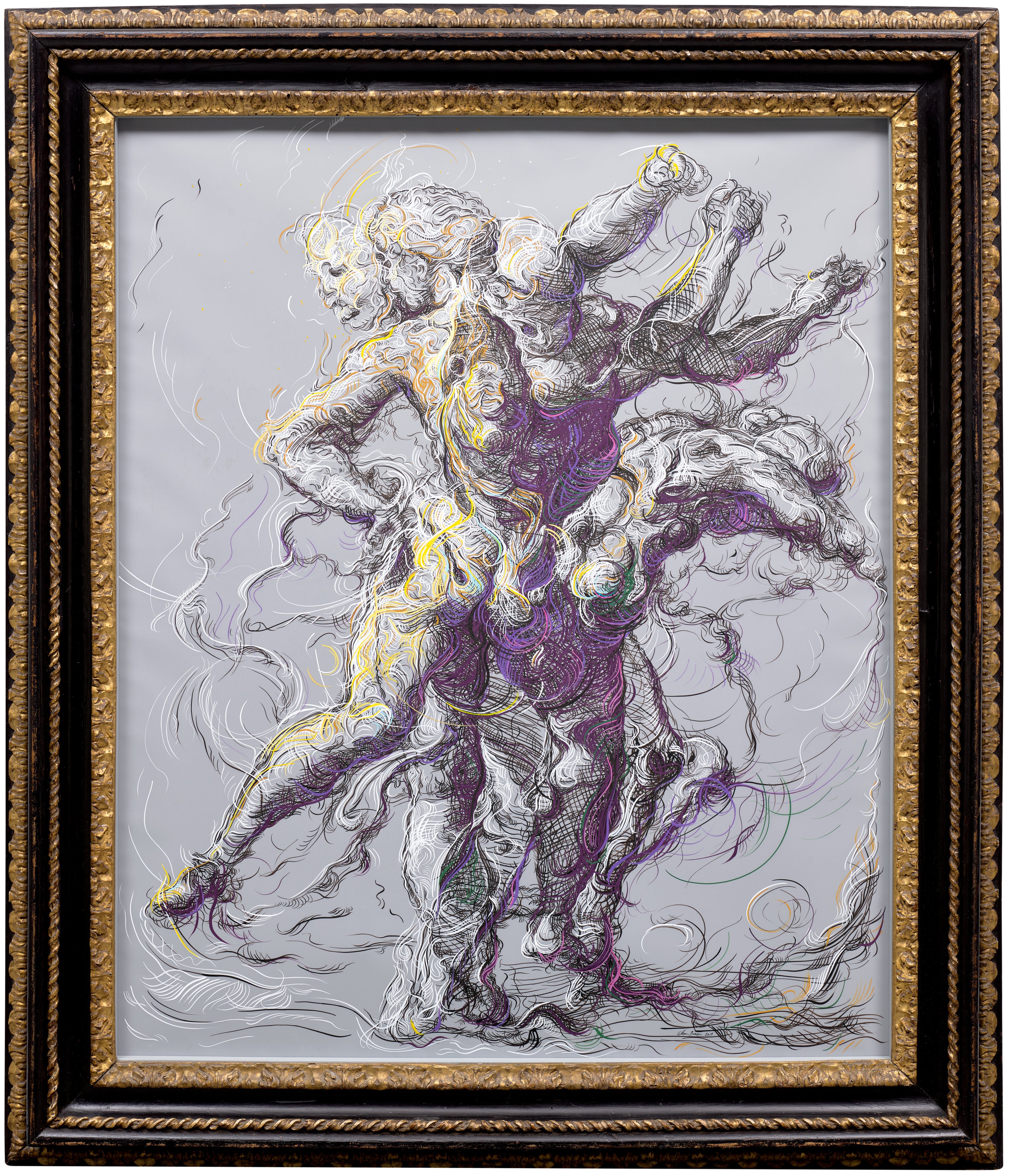 Glenn Brown — Drawing 2 (after Delacroix/Raphaël)