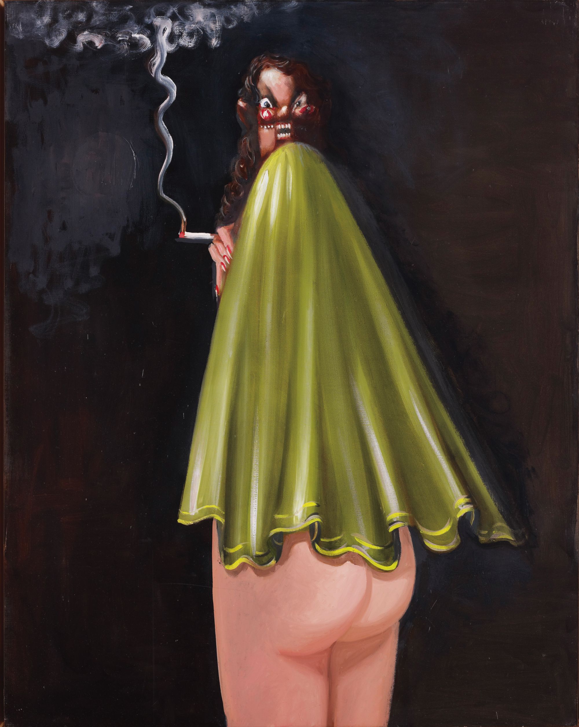 George Condo — Smiling Smoker