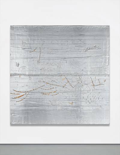 The radicalness of Stingel’s Cellotex panels is often underestimated. While rejecting any suggestion of being a social, political or conceptual gesture, these works may be some of the most open and brave moments in recent contemporary art production. As with his provocative instruction book on how to make his paintings, Stingel once again gives himself and his work, in their totality, to the public and the viewer. He invites the viewer inside the surface of his work, and allows anyone to make a 'contribution' to it. The critical voice of the viewer becomes part of the work. Like magnetic tape, the artist records the viewer’s reaction to his work – not simply verbally, but physically.