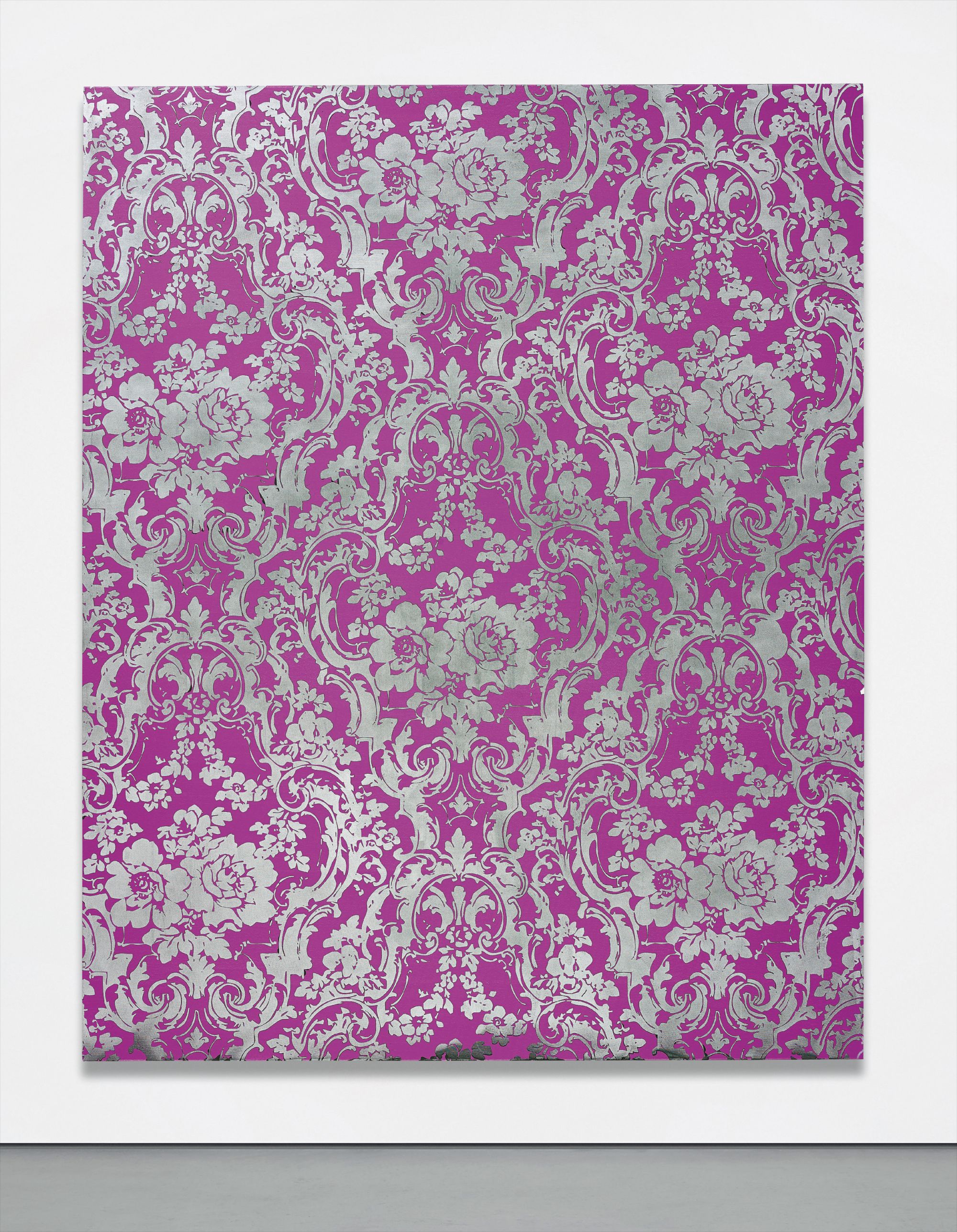 Rudolf Stingel — Chrissie Iles: 'the parameters of painting and architecture are turned inside out. The traditional qualities of painting... pictorialism, flatness, illusion, composition, and autonomy... become corrupted by a new symbolic framework, in which painting metamorphoses.' (Chrissie Iles, ‘Surface Tension’, in Exh. Cat., Chicago, Museum of Contemporary Art Chicago,