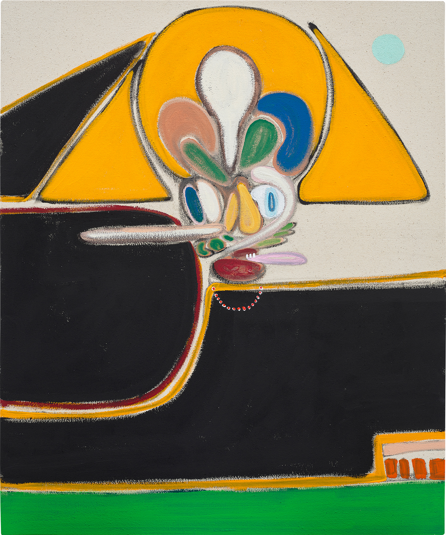 Flashe vinyl paint on canvas