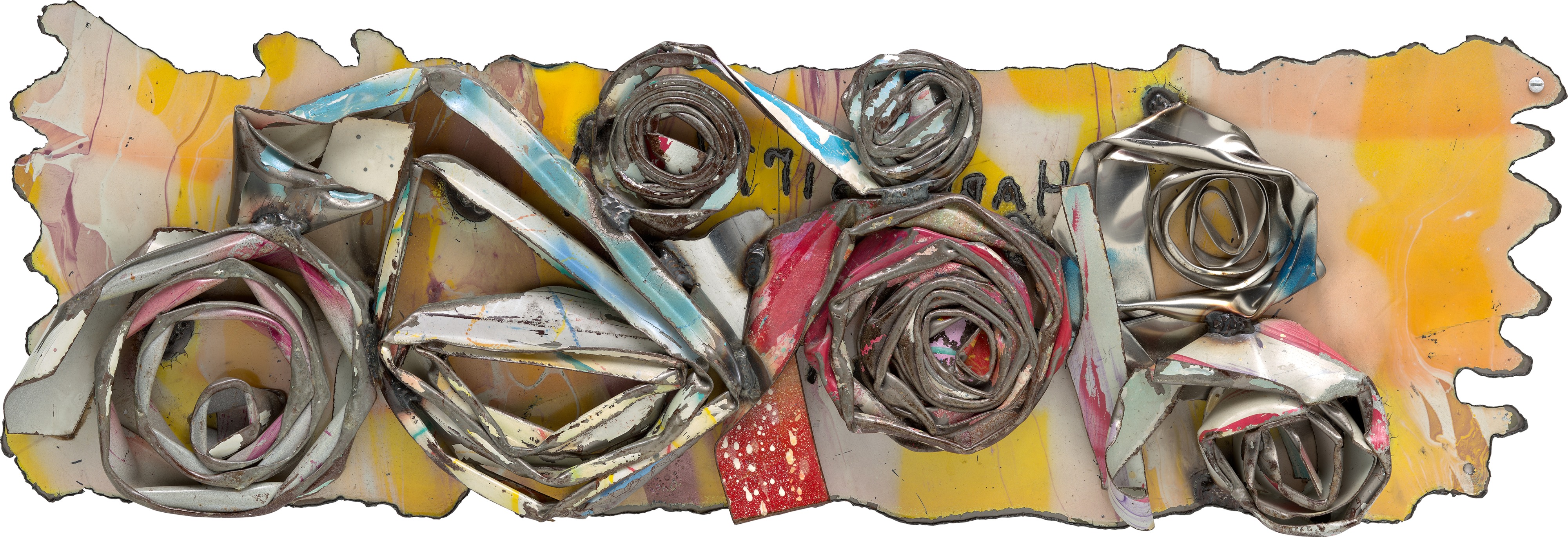 John Chamberlain — incised with the inscription 'Happy Birthday Love The CoconuTS'​ on the reverse