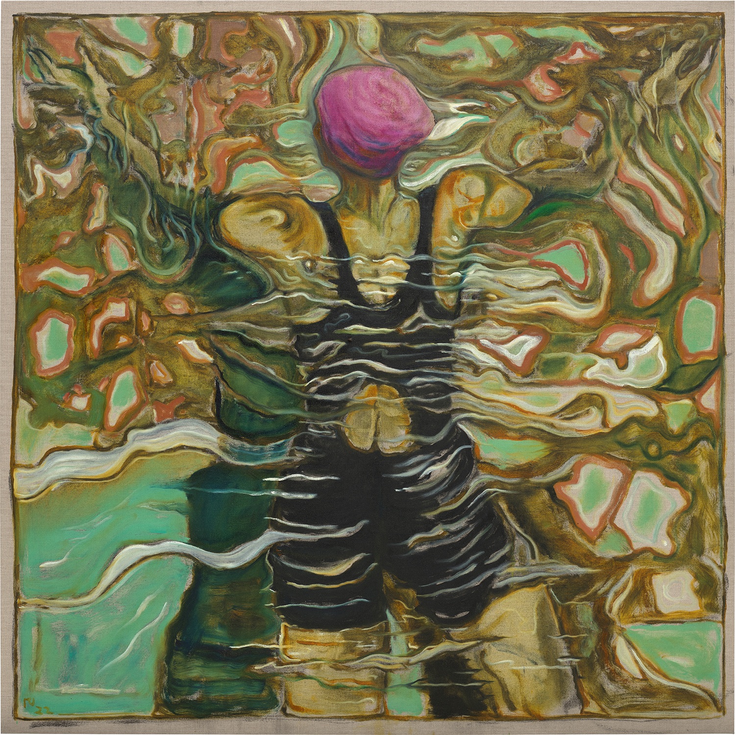 Billy Childish — girl in swimming, yuga river