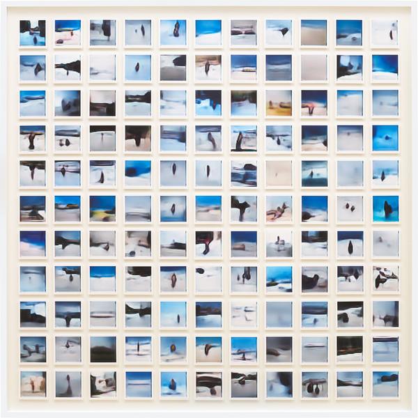 Elman Mansimov — A person skiing on snow clad vast mountain (from the alignDRAW series)