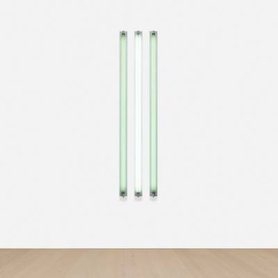 jade and grey fluorescent light, in 3 parts