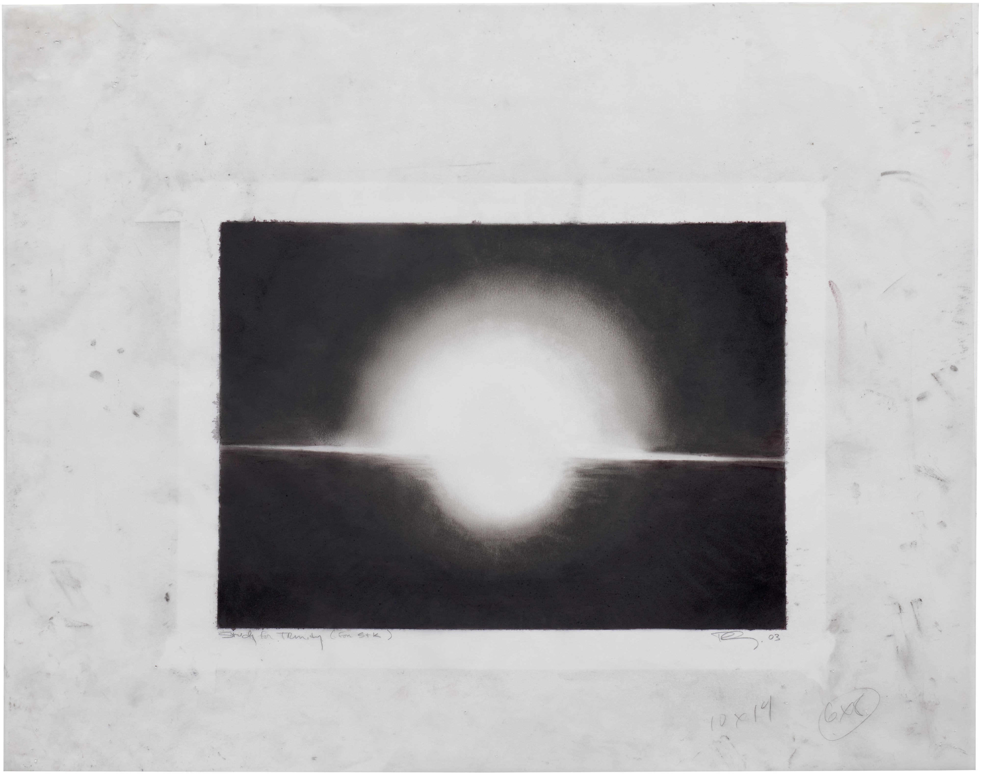 Robert Longo — Nuclear Bomb Study for Trinity