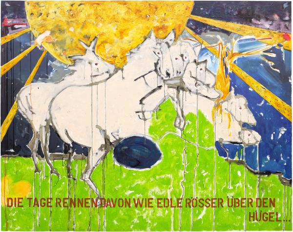 Die Tage rennen davon wie edle Rösser über den Hügel