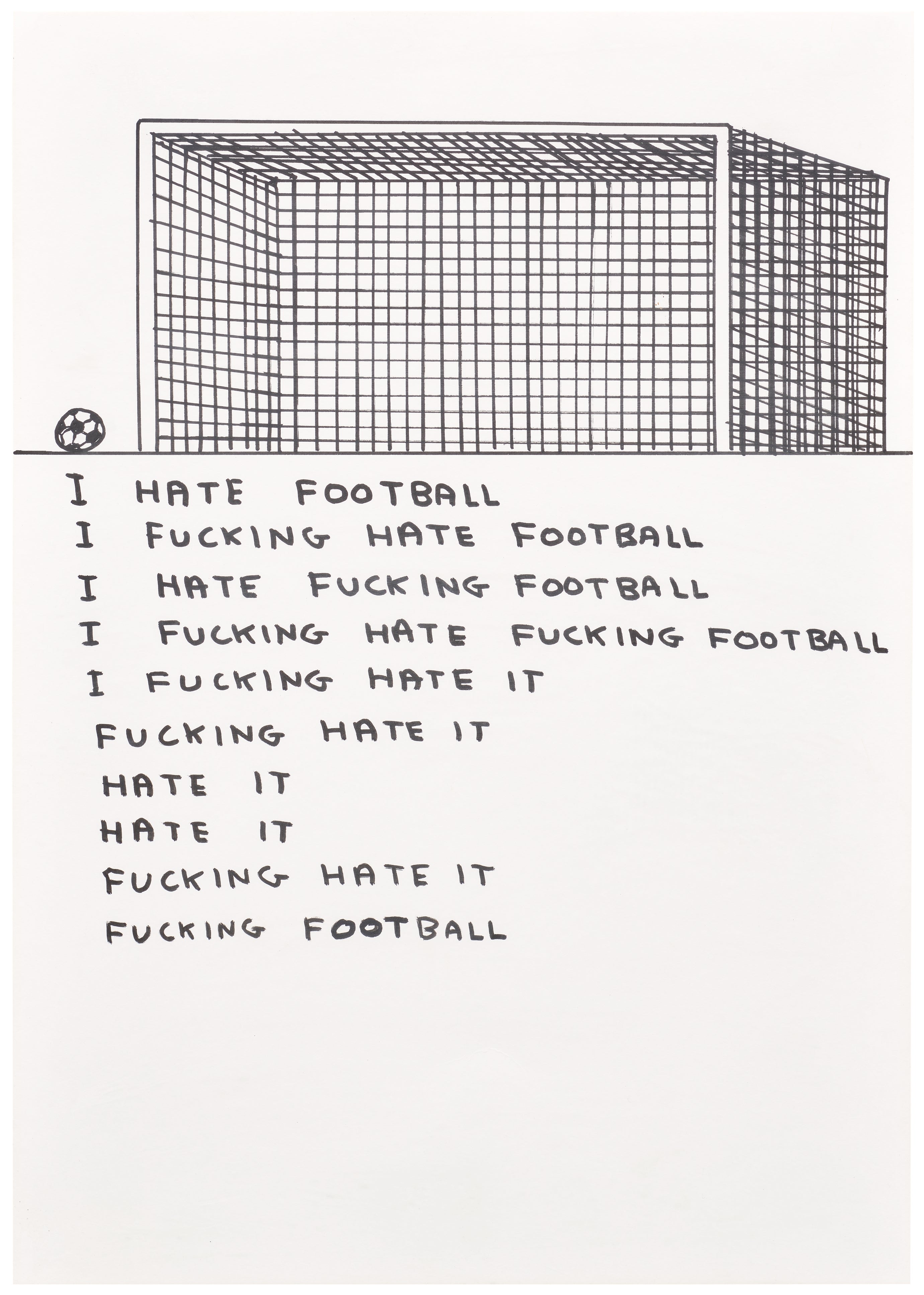 David Shrigley — I hate football