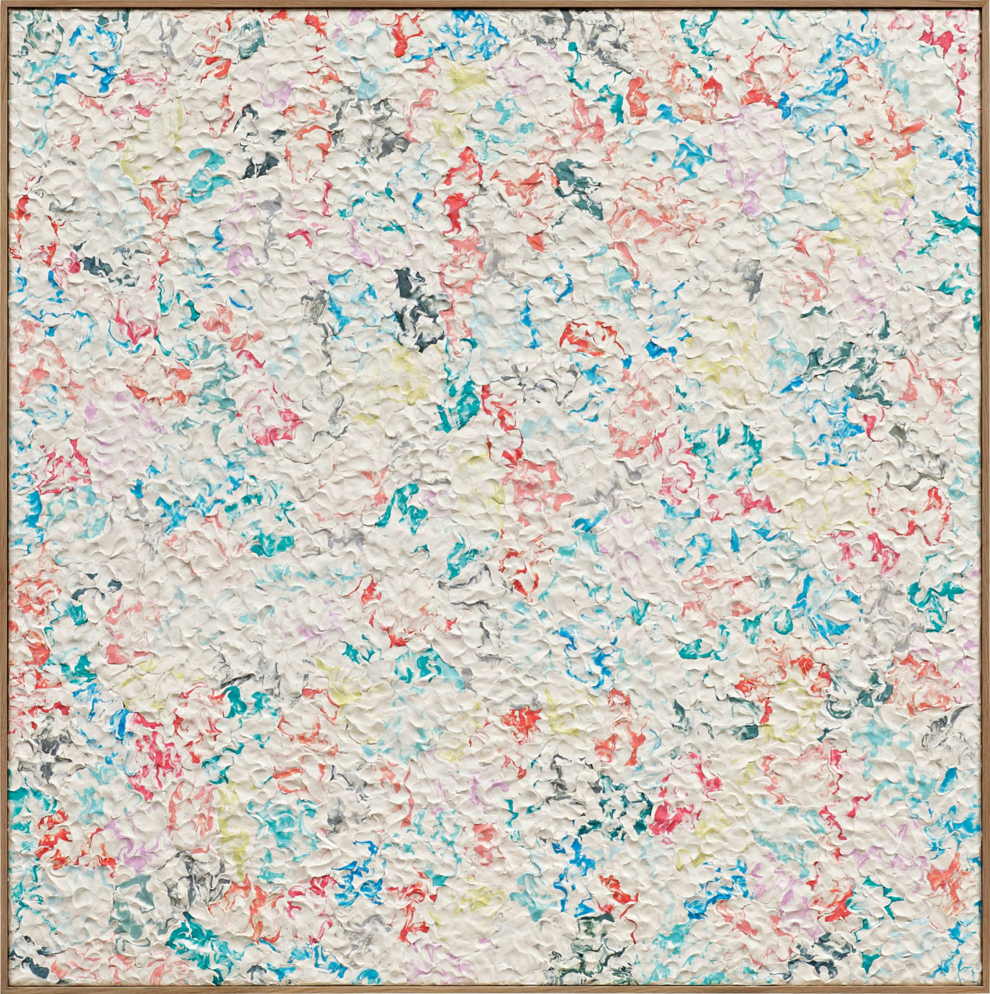 plasticine on wood, in artist’s frame