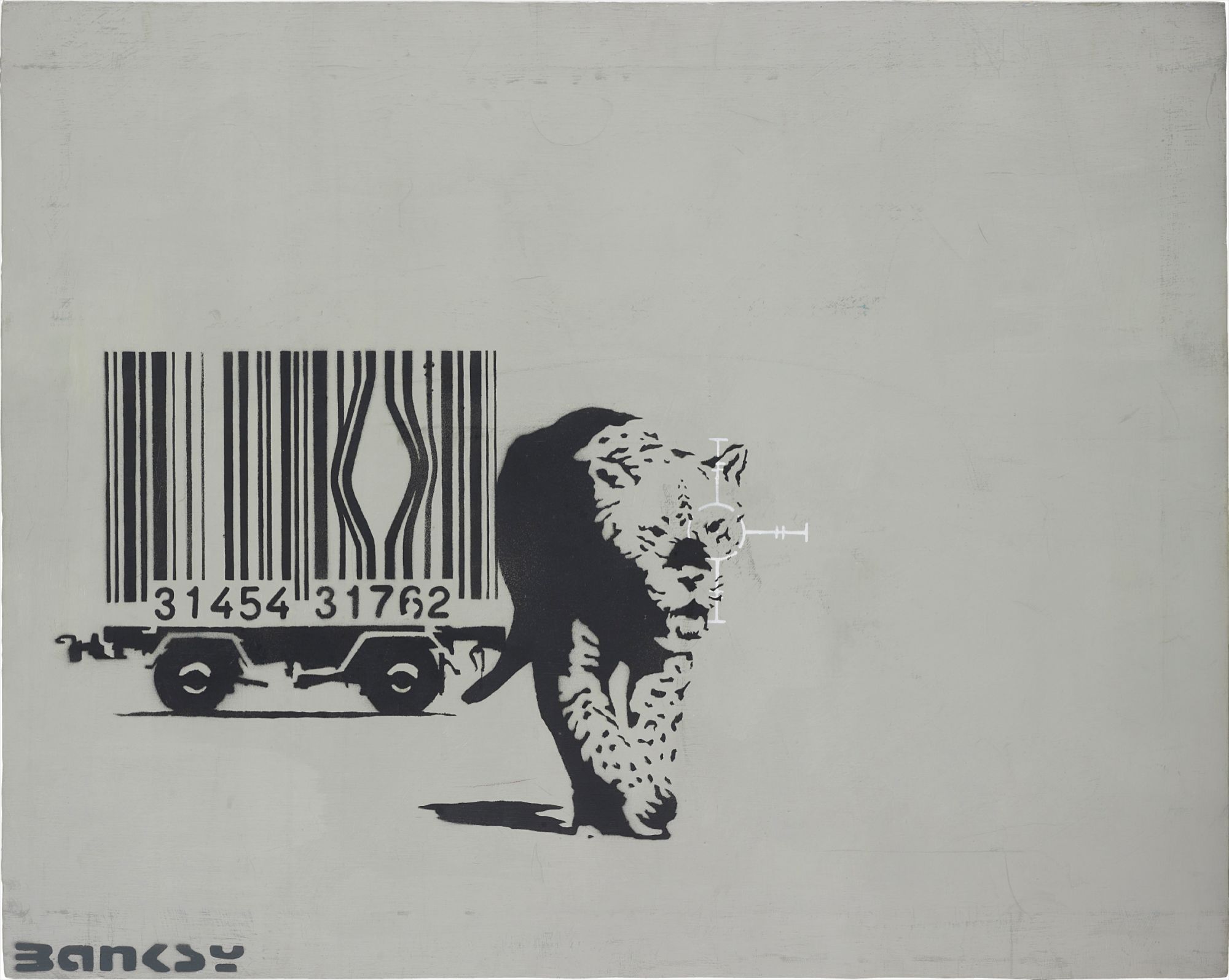 Banksy — Barcode Leopard