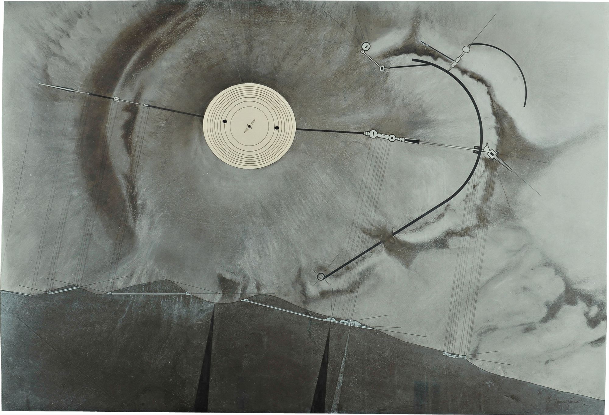 James Turrell — Site Plan: Roden Crater