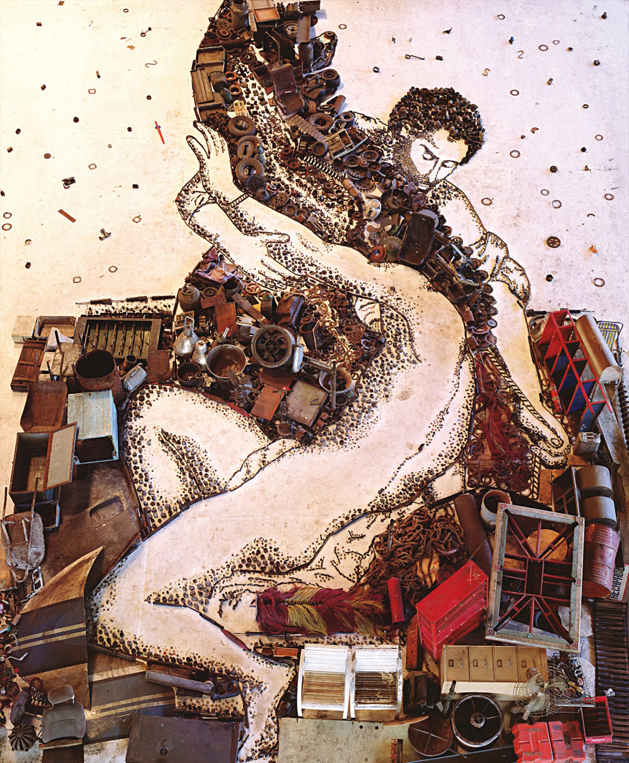 Vik Muniz — Icarus, after Titian (Pictures of Junk)