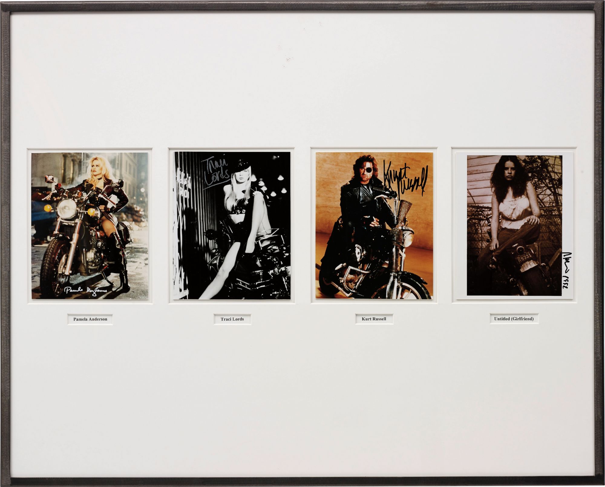 Richard Prince — four photographs, in artist's steel frame