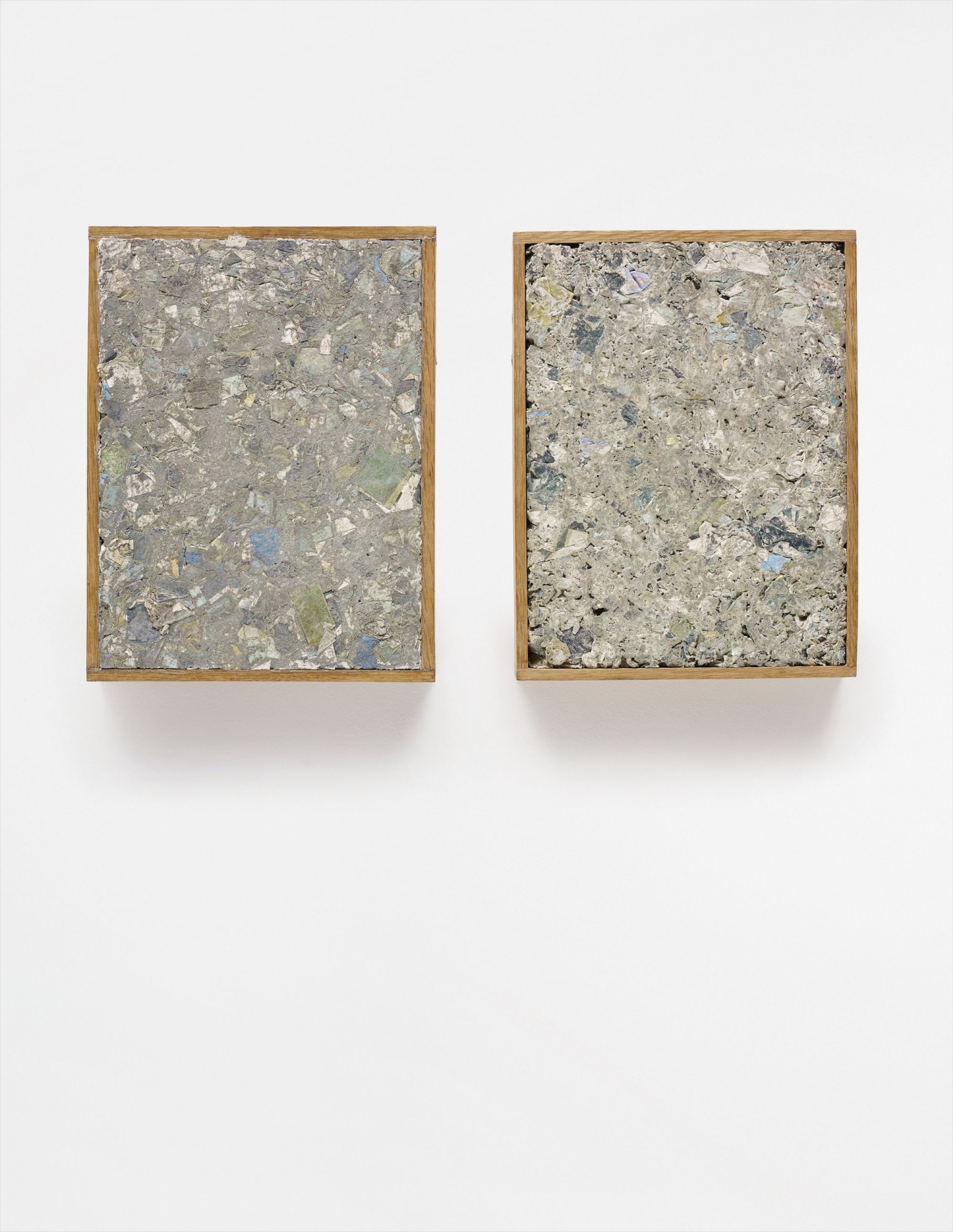 Two works: (i) I Can't See (Papercrete Edition 18); (ii) I Can't See (Papercrete Edition 16)