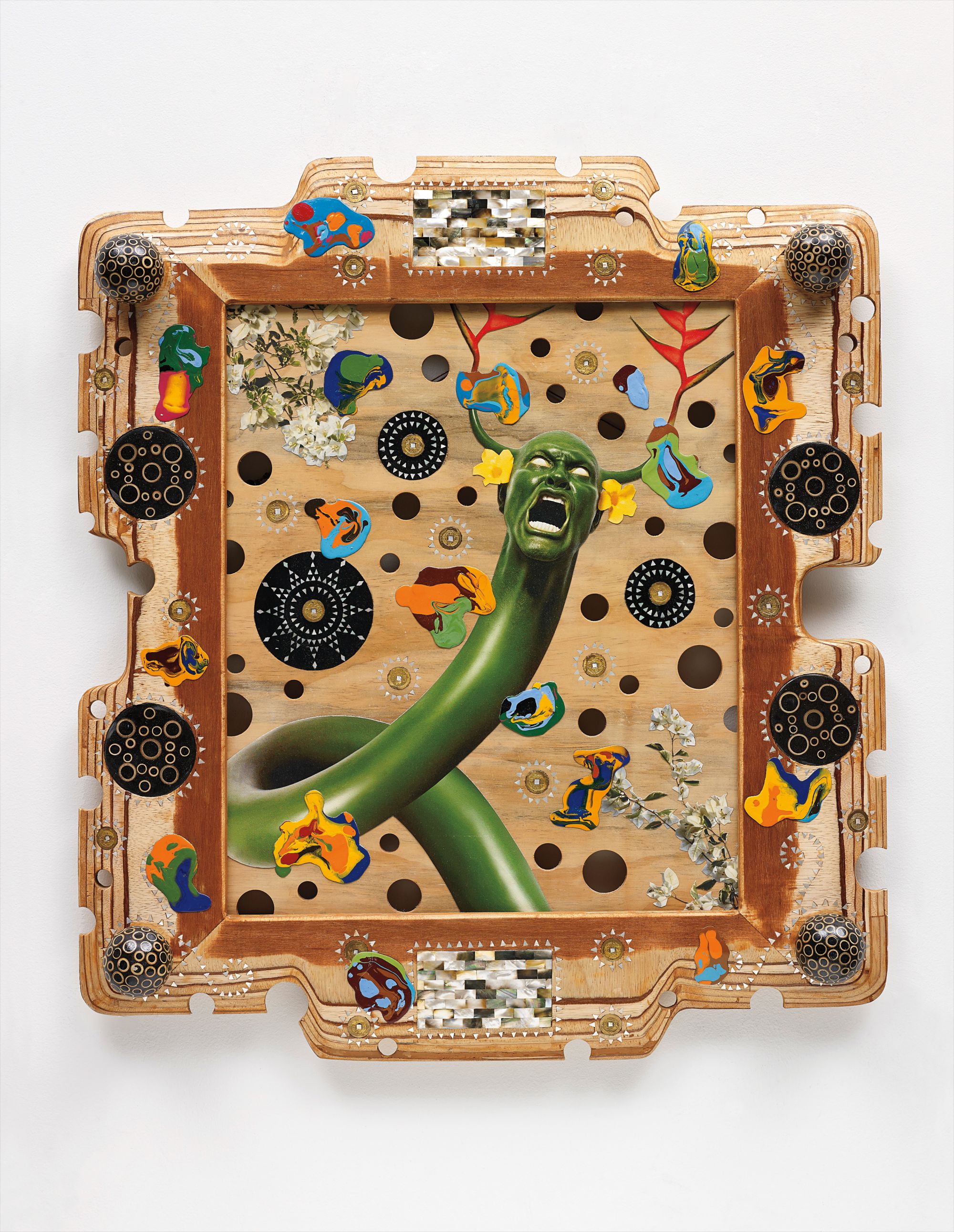 Ashley Bickerton — Snake Head Painting