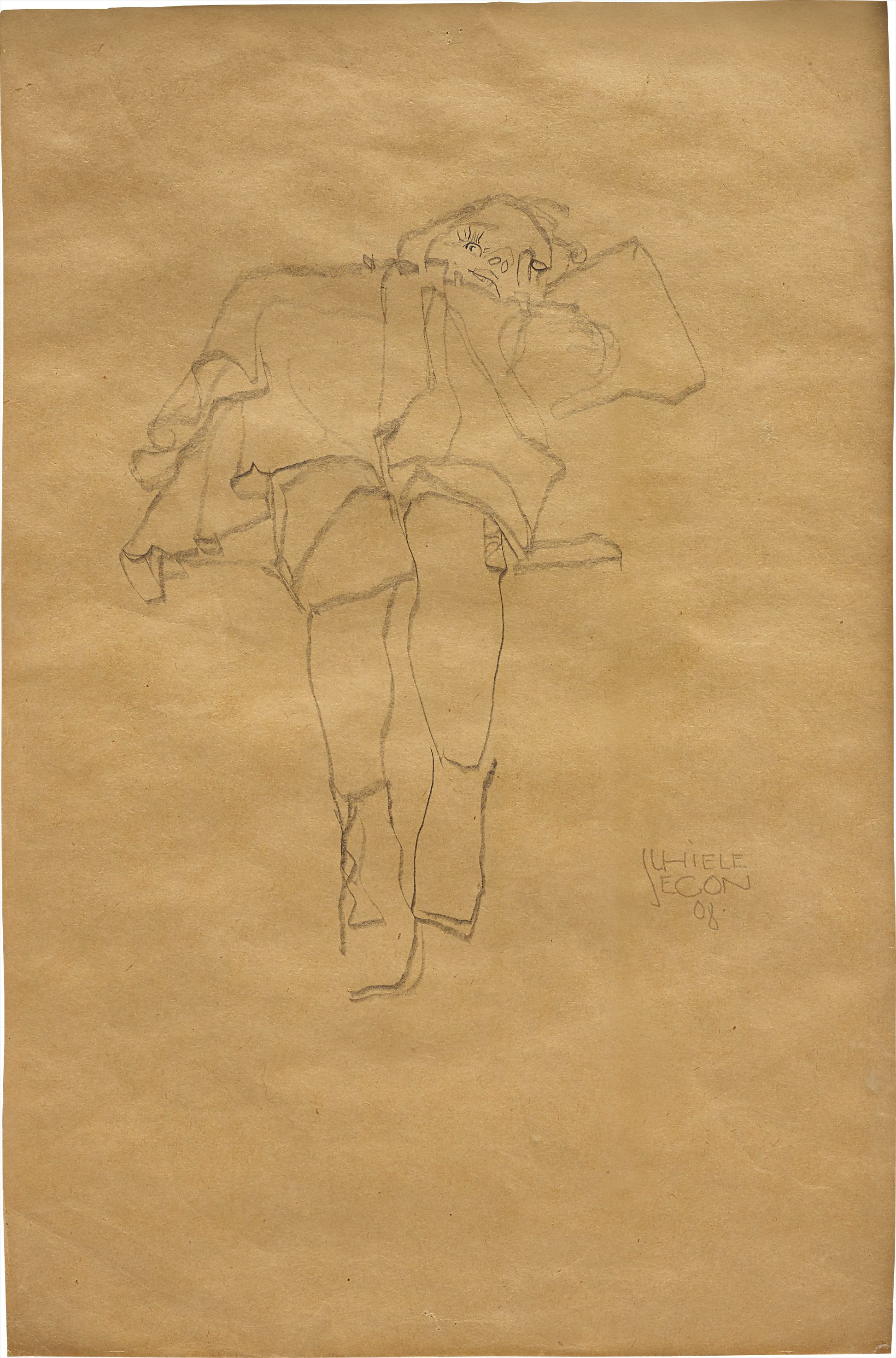 Egon Schiele — Liegendes Kind (Reclining Child)