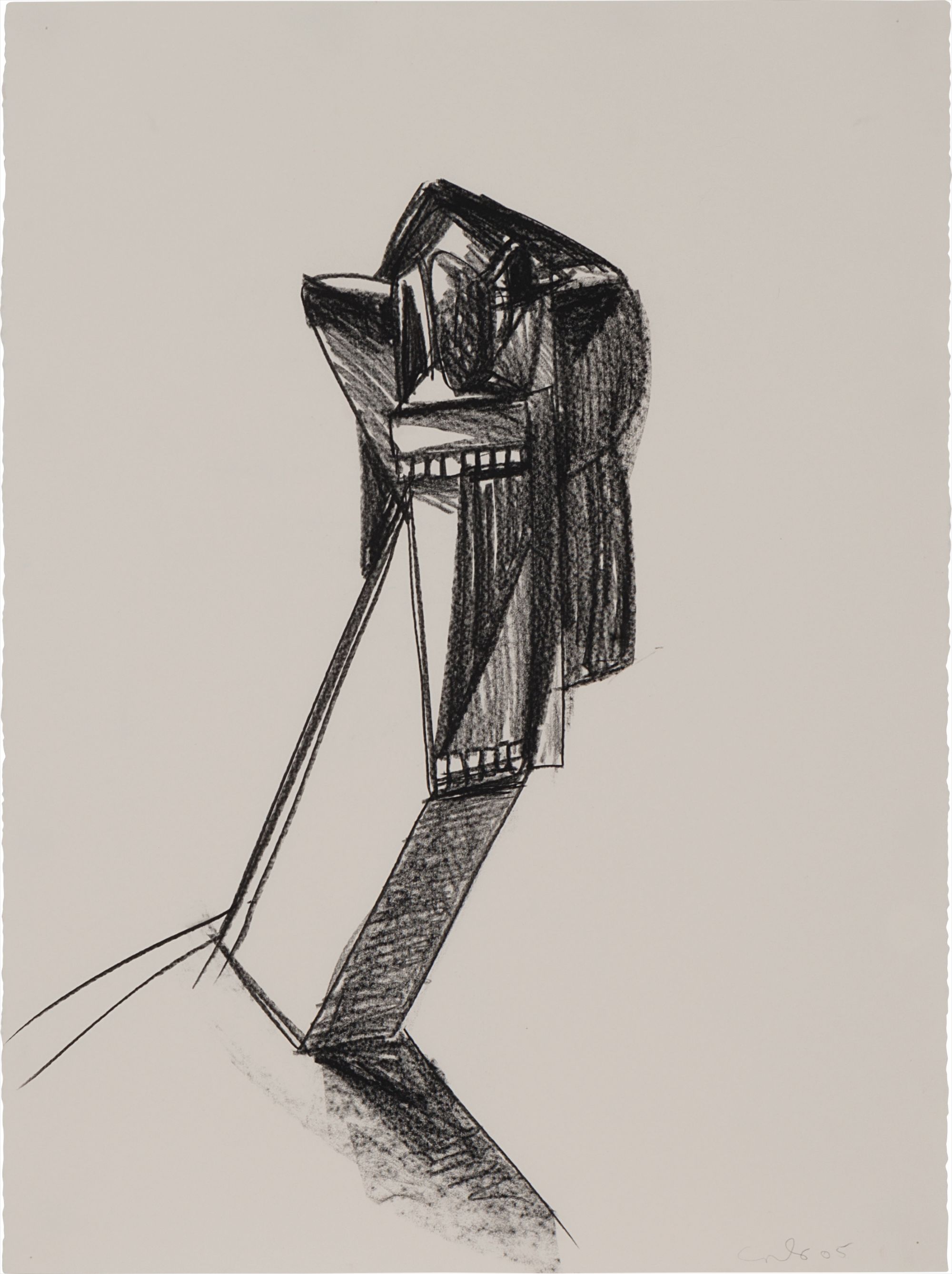 George Condo — Angular Head Sculpture with Turning Smile