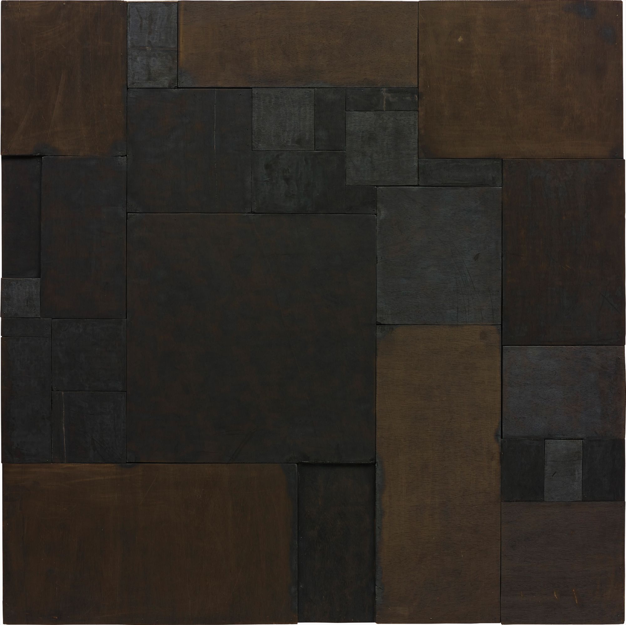 Kader Attia — wood on panel