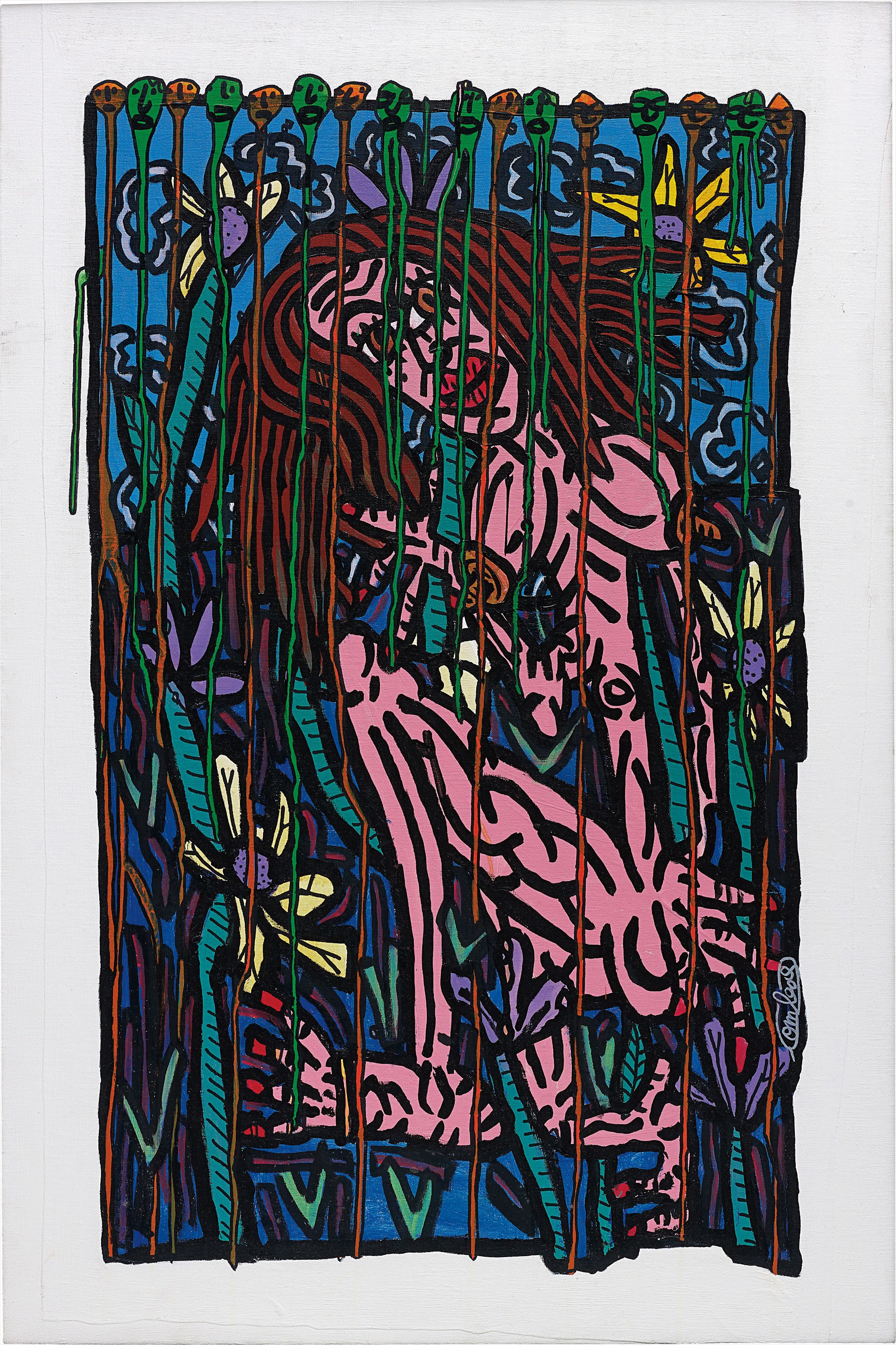 Robert Combas — Femme Fleur