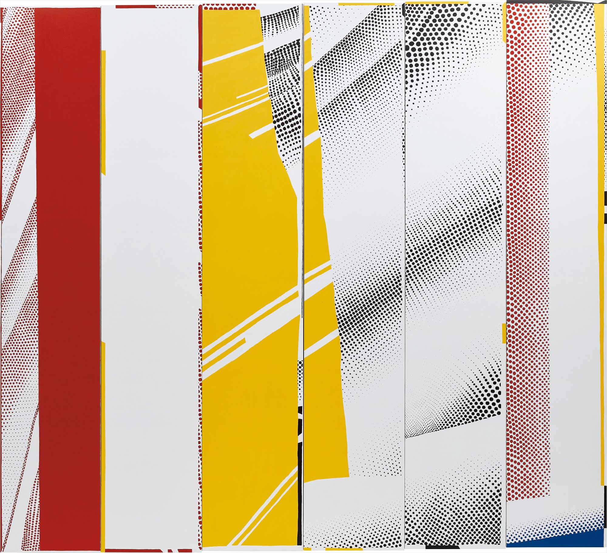 Group Self-portrait in "Mirror #3 (Six Panels)" (Mary, Mike, Gil, Jan, Ryan, Emet)