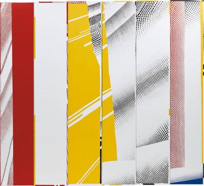 Group Self-portrait in "Mirror #3 (Six Panels)" (Mary, Mike, Gil, Jan, Ryan, Emet)