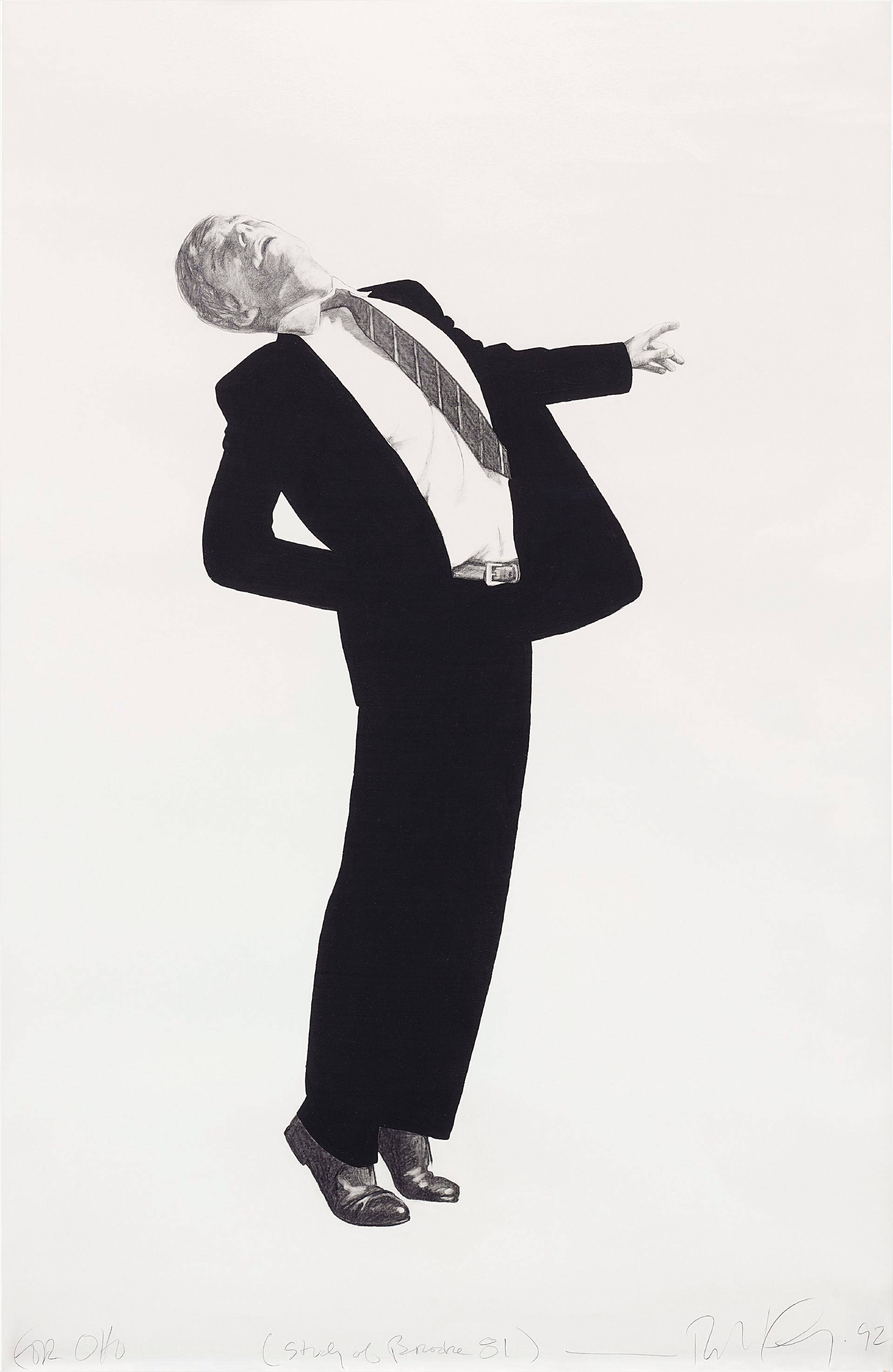 Robert Longo — Study of Brooke 81