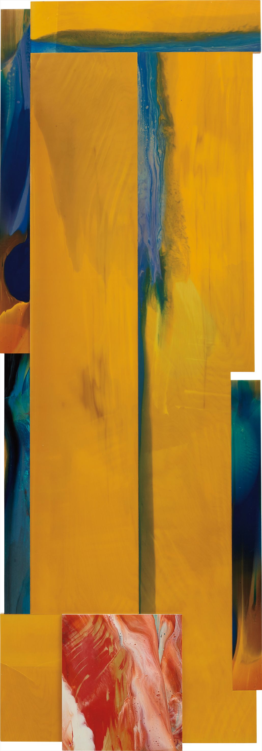 Sam Gilliam — Yellow Tower and Square
