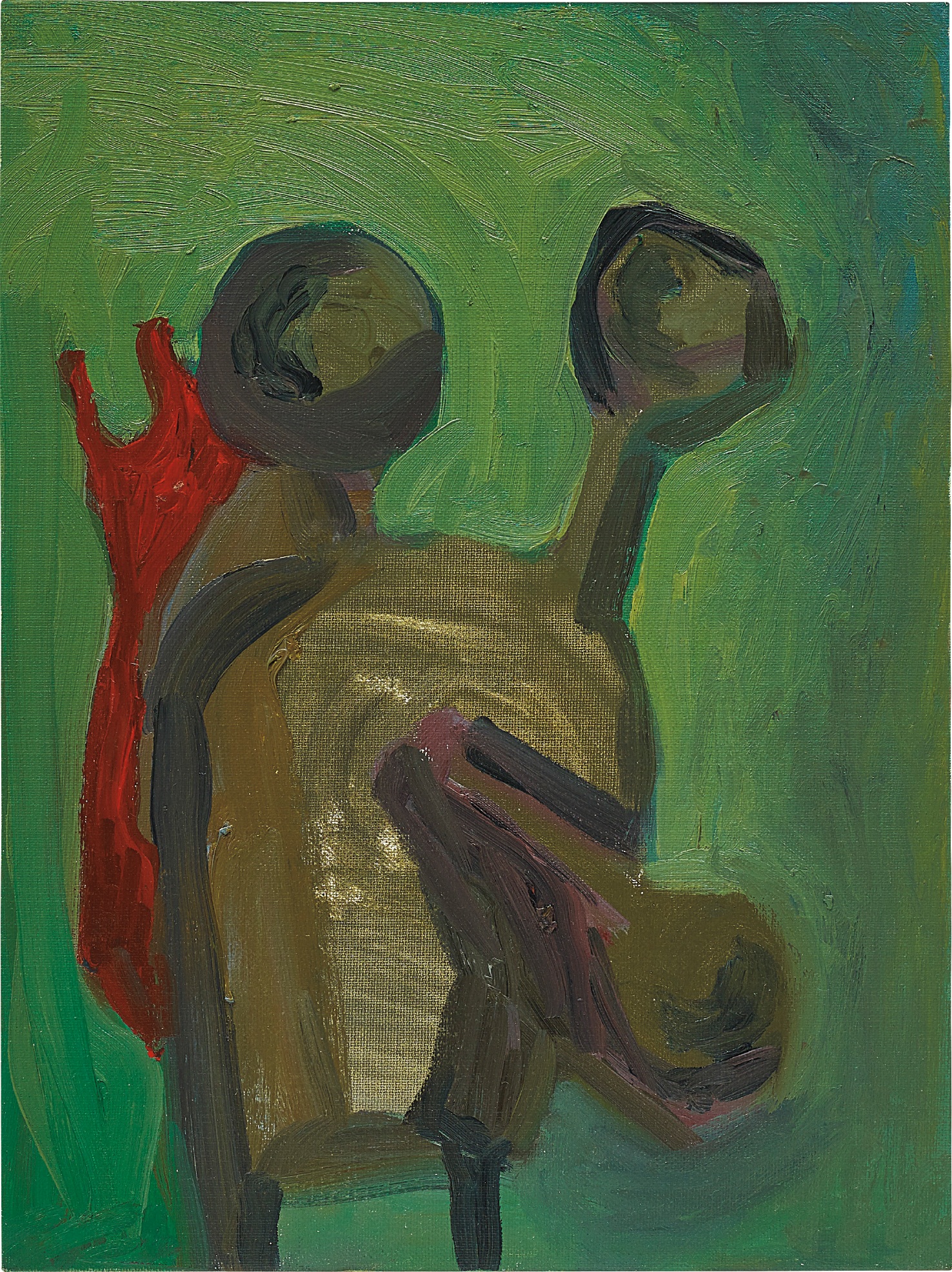 George Condo — Soft Green Abstraction