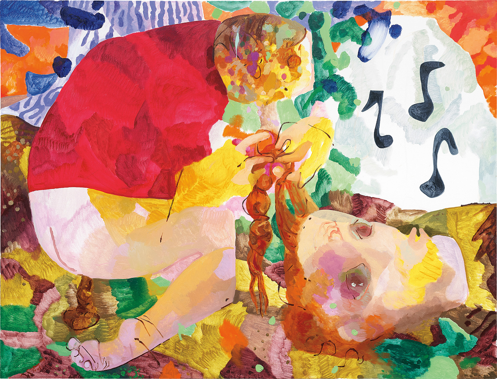 Dana Schutz — Crapping, Braiding and Whistling