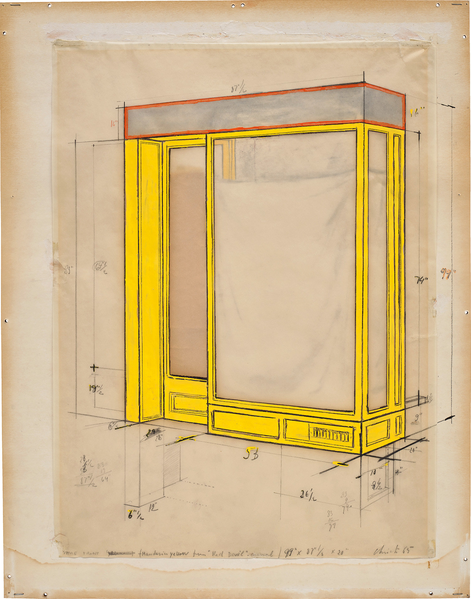 Christo — Store Front (Mandarin Yellow)