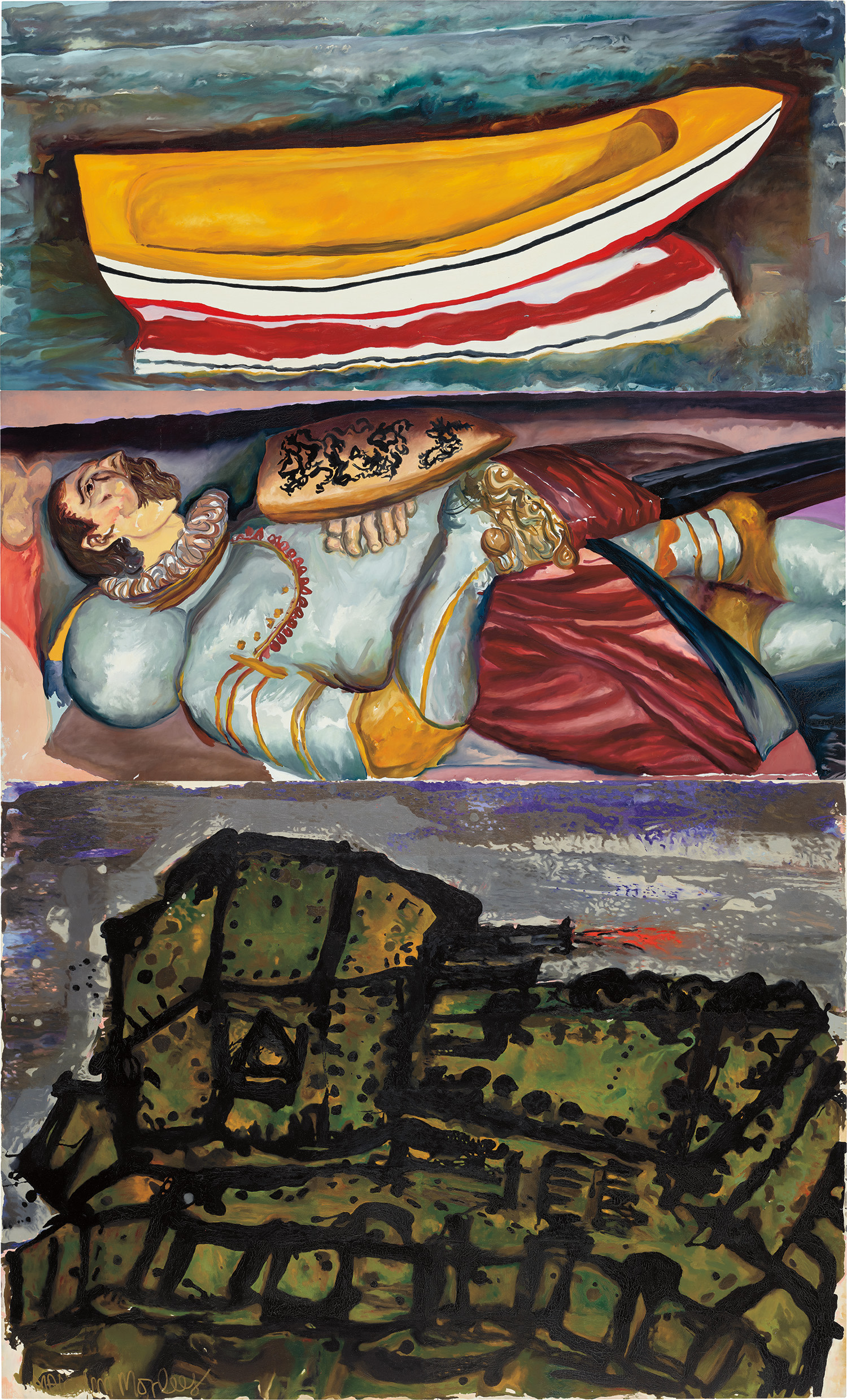 Malcolm Morley — The Boat, The Knight, The Tank