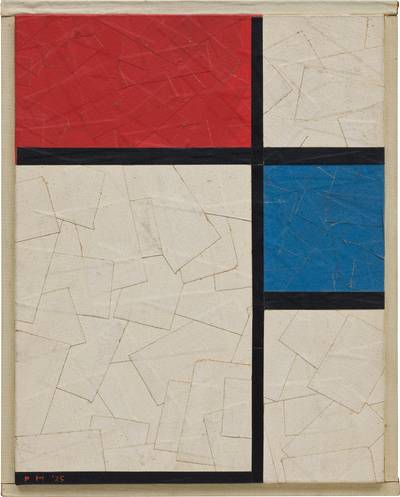 119 Composition no. 11: 1929 Composition with Blue and Red