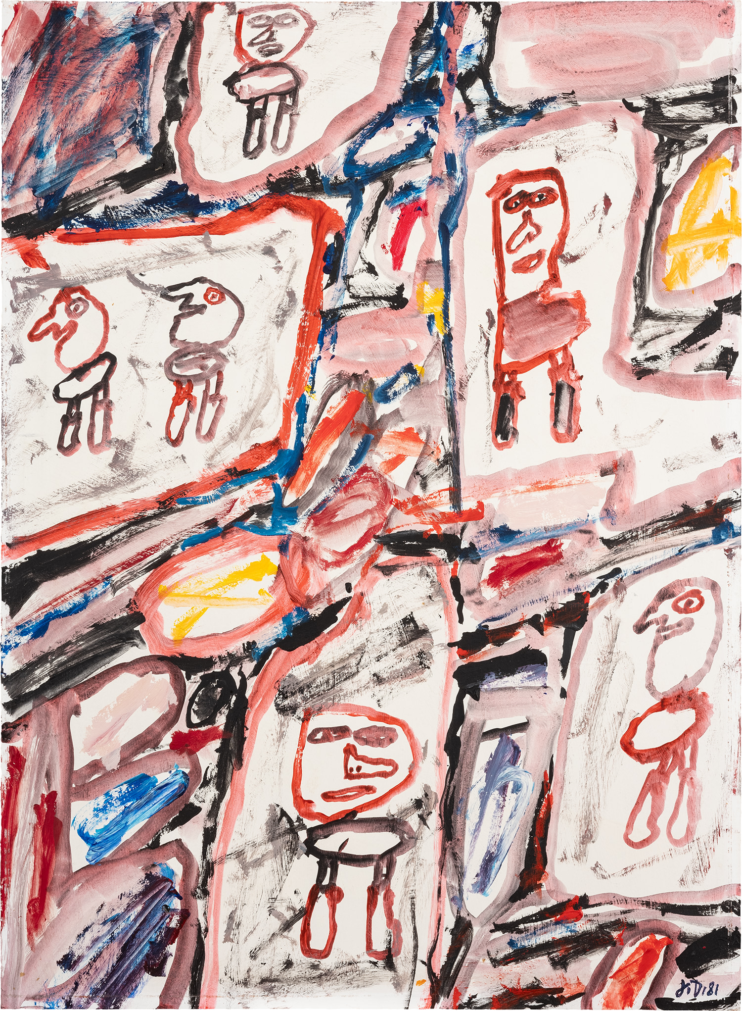 Jean Dubuffet — Site avec 6 personnages