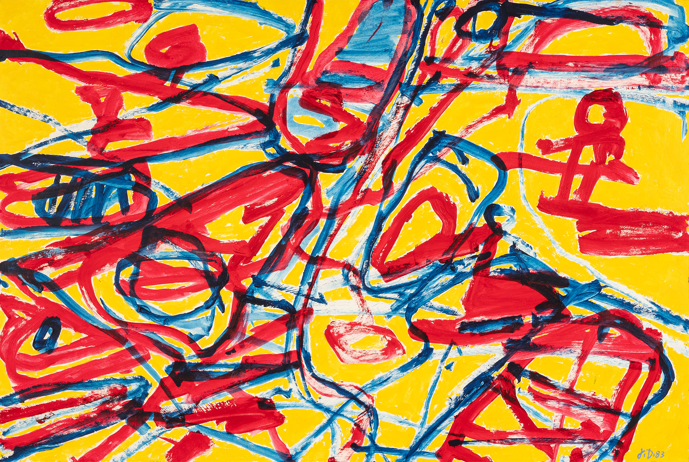 Jean Dubuffet — Mire G 95 (Kowloon)