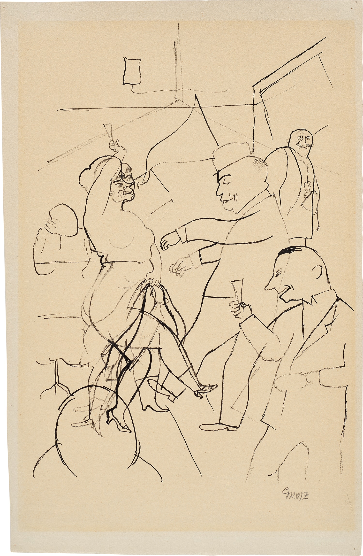George Grosz — Tanzbar, Berlin