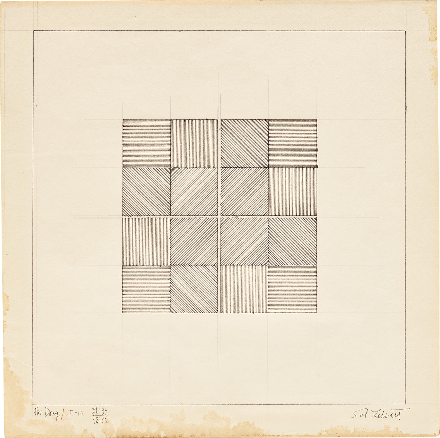 Sol LeWitt — For Doug I-10