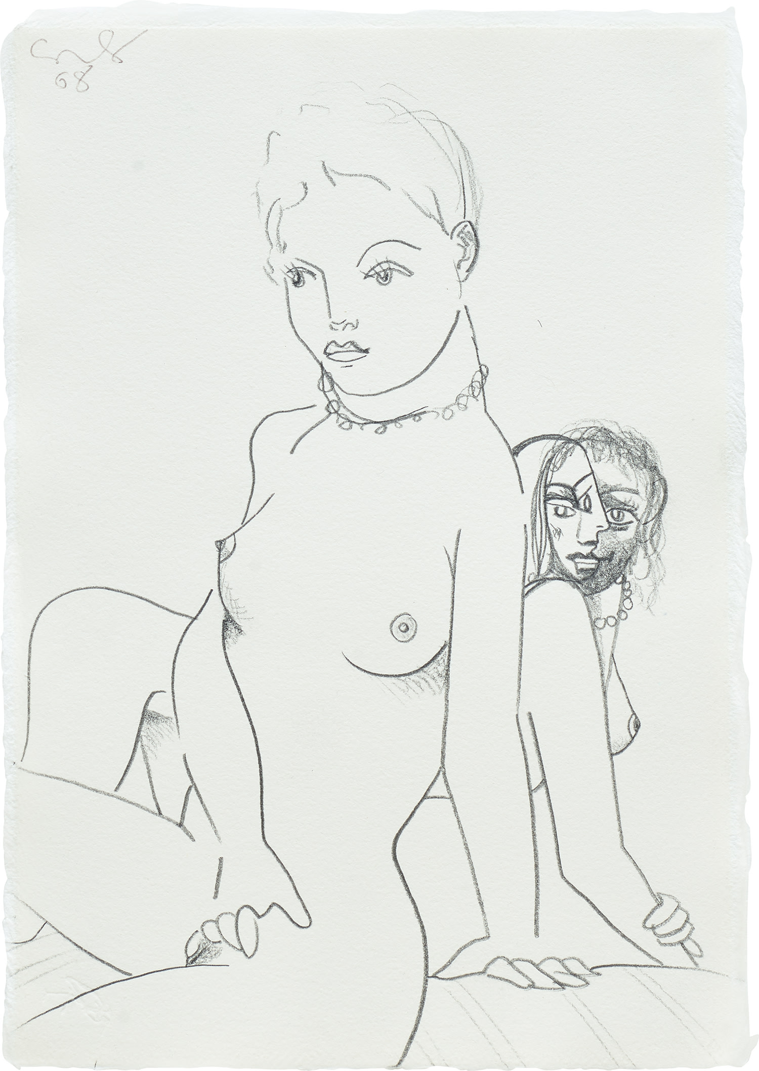 George Condo — Two Female Models