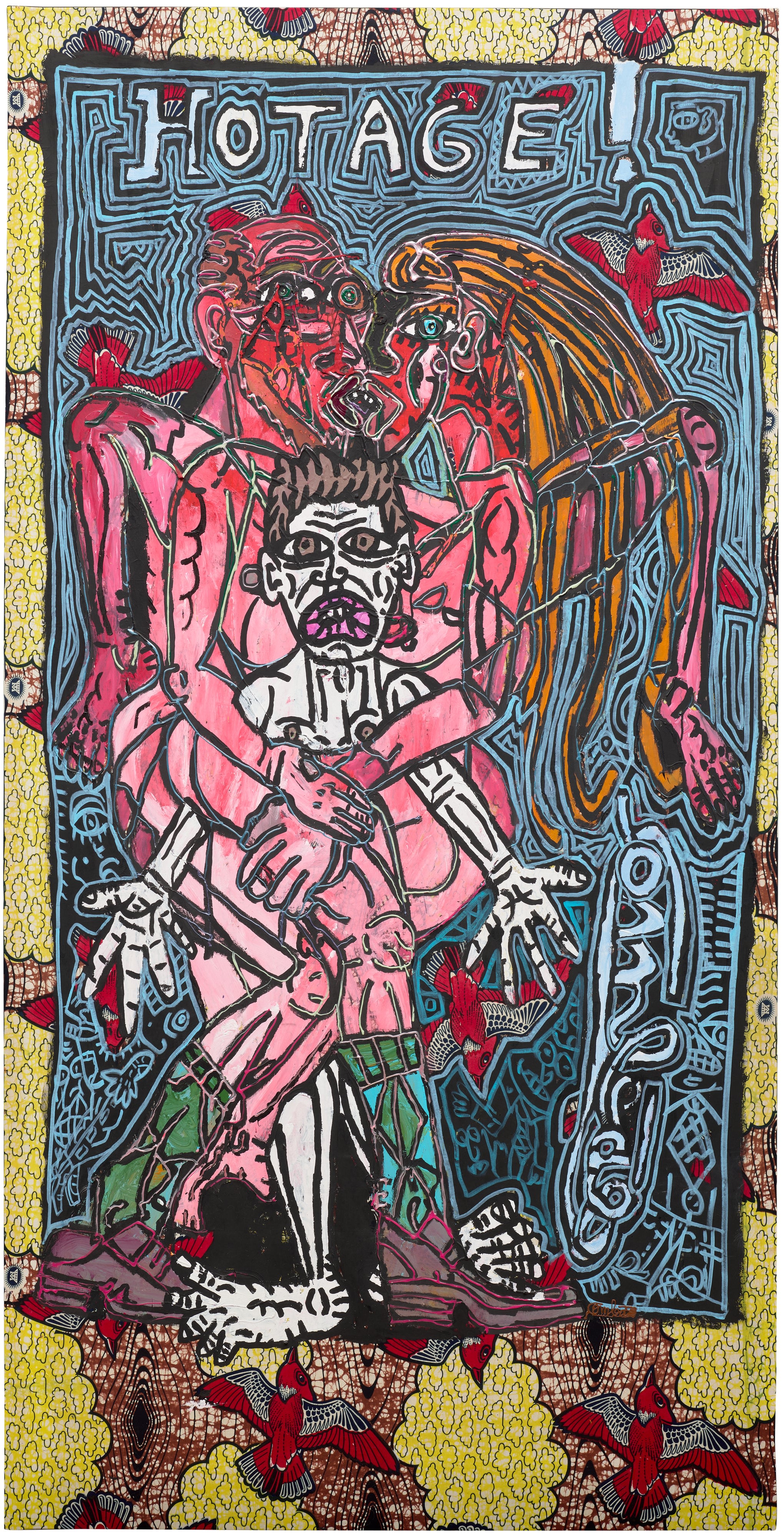 Robert Combas — Il a l’âge. Il est chaud. Il n'y a plus d'Hoss que dessous la peau et les Muscles. La Partie en Tok Toromachique Triple Busier des TROIS. C'est des Koneries