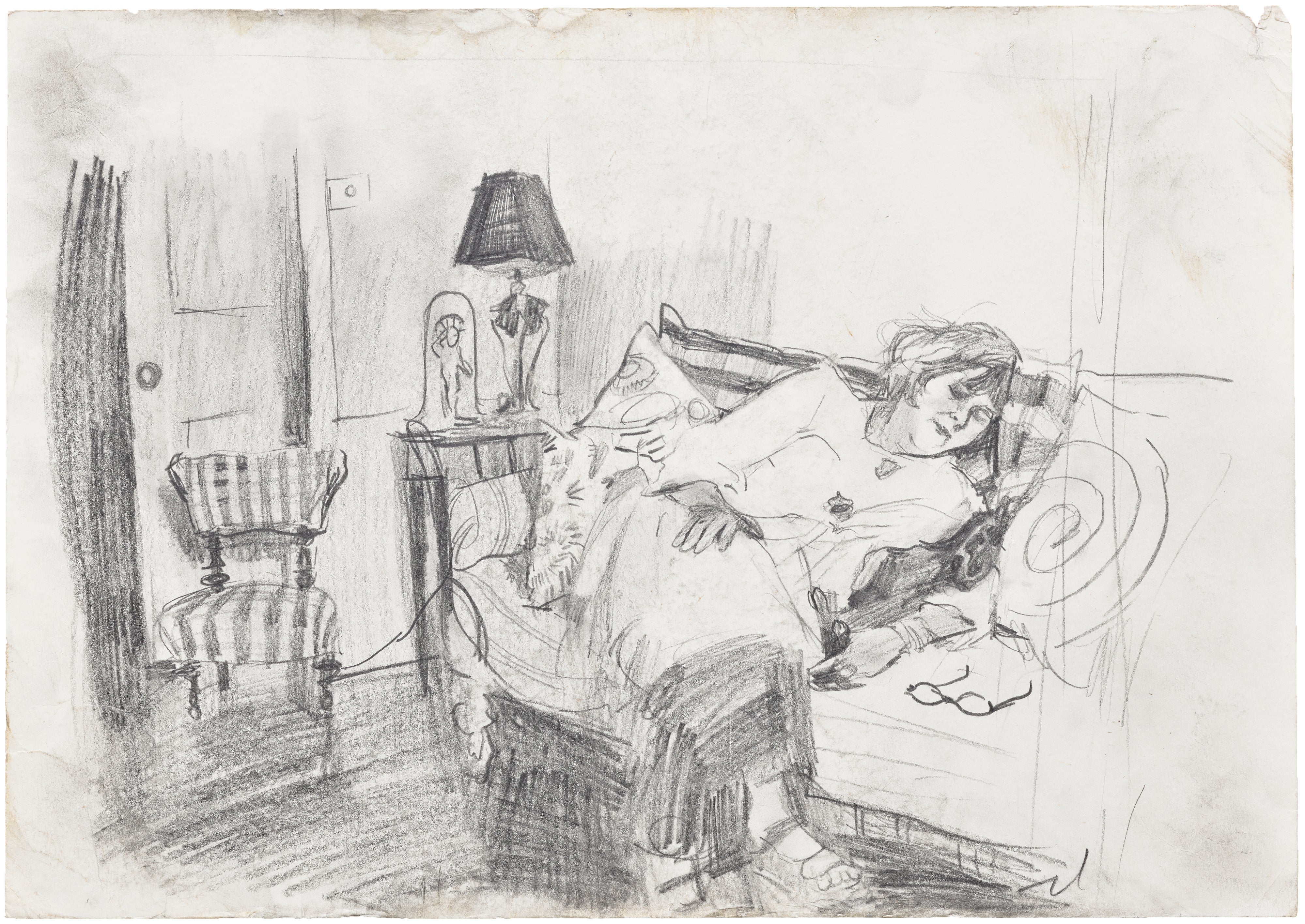 Caroline Walker — graphite on paper