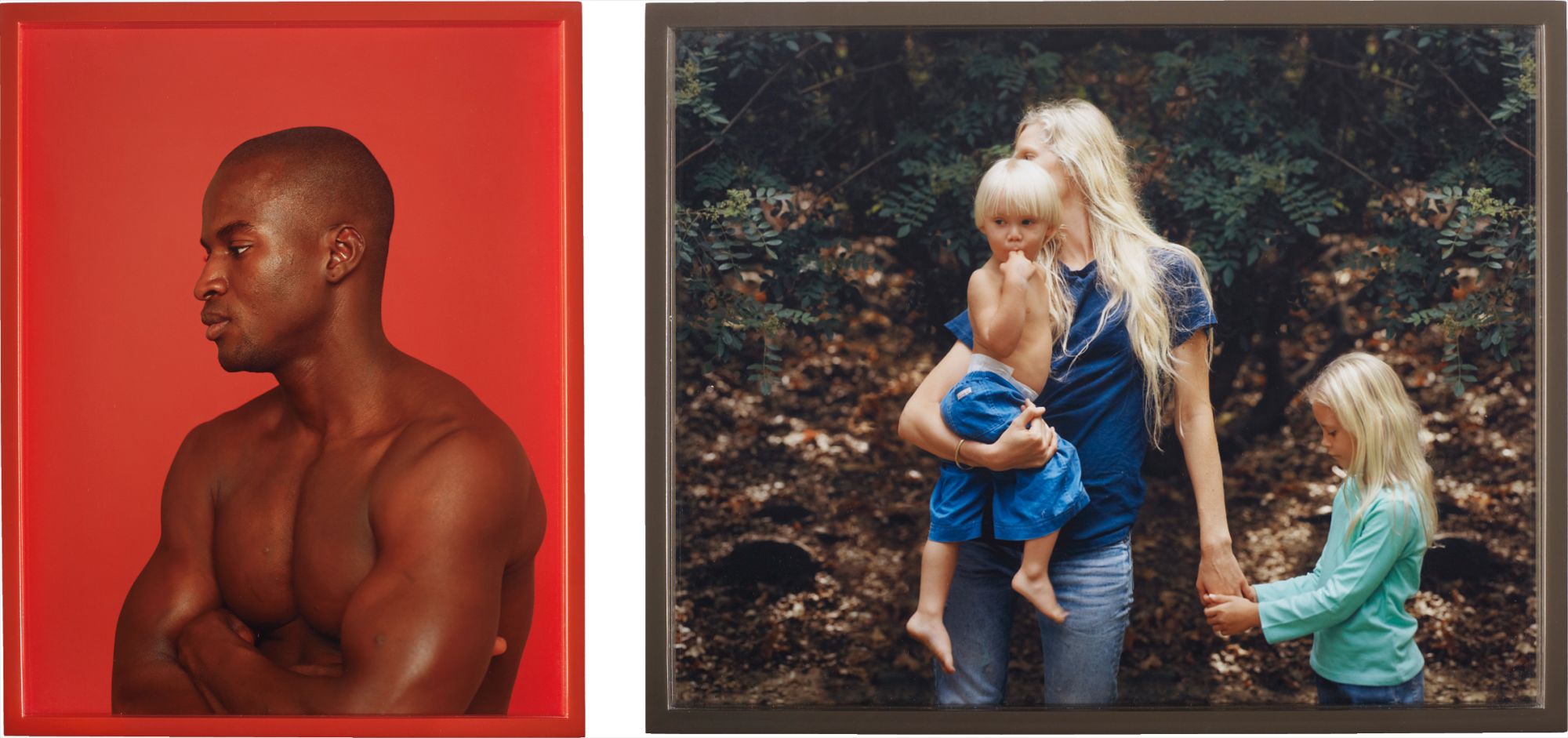 Elad Lassry — Two works: i) Black Man, 2007; ii) Mother, Son and Daughter