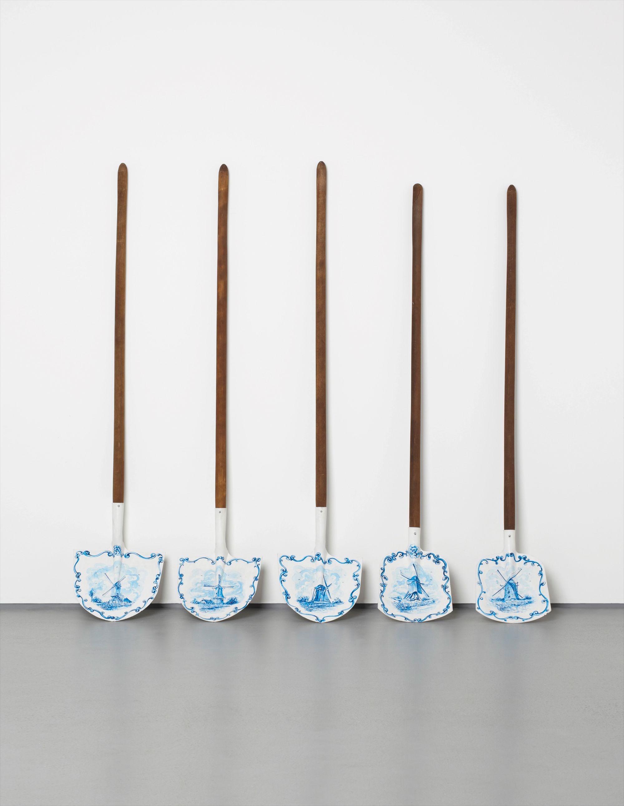 Five Delft Shovels